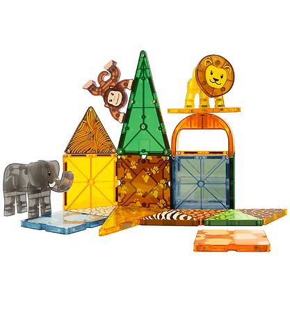 Magna-Tiles Magnetsæt - 25 Dele - Safaridyr