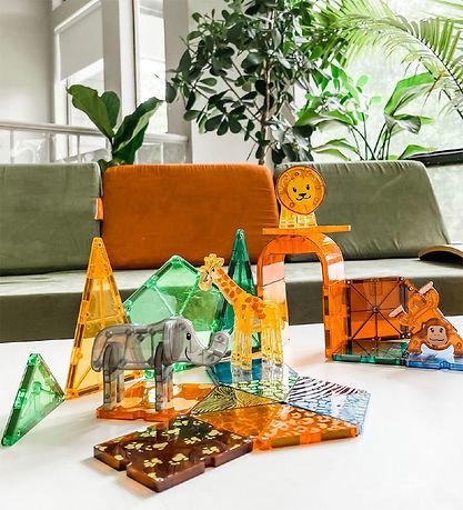 Magna-Tiles Magnetsæt - 25 Dele - Safaridyr