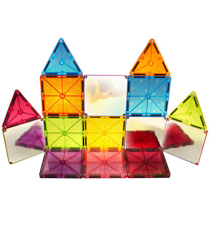 Magna-Tiles Magnetsæt - 15 Dele - Stardust Glitter & Spejle
