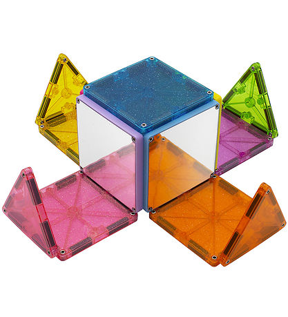Magna-Tiles Magnetsæt - 15 Dele - Stardust Glitter & Spejle