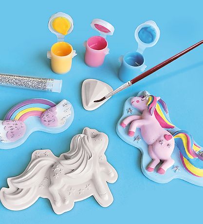 SES Creative - Støb & Mal - Glitter - Enhjørninger