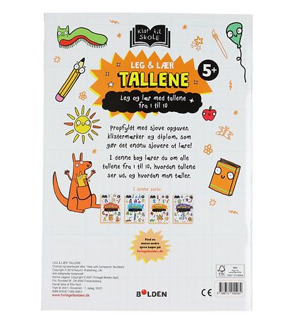 Forlaget Bolden Aktivitetsbog - Leg og Lær: Tallene - Dansk
