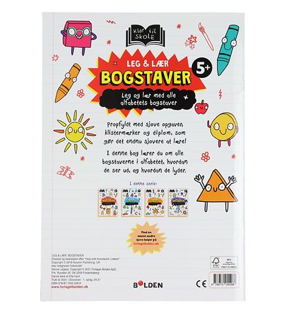 Forlaget Bolden Aktivitetsbog - Leg og Lær: Bogstaver - Dansk