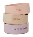 Design Letters Skålsæt - 3-pak - Favourite - Lavendel/Powder Ros