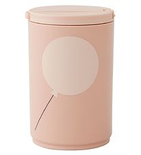 Design Letters Kop m. Sugerør - Kids - 330 ml - Pudderrosa Ballo