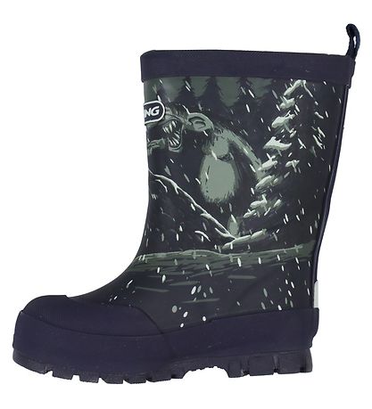 Viking Termostøvler - Jolly Thermo Print - Navy/Dark Grey
