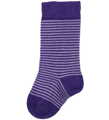 Smallstuff Knæstrømper - Lilla/Lavendel stribet