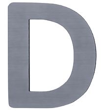 Sebra Træbogstaver - D - Grå