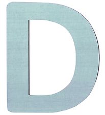 Sebra Træbogstaver - D - Pastel Dreng