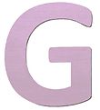 Sebra Træbogstaver - G - Pastel Pige