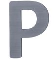 Sebra Træbogstaver - P - Grå