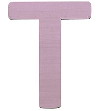 Sebra Træbogstaver - T - Pastel Pige