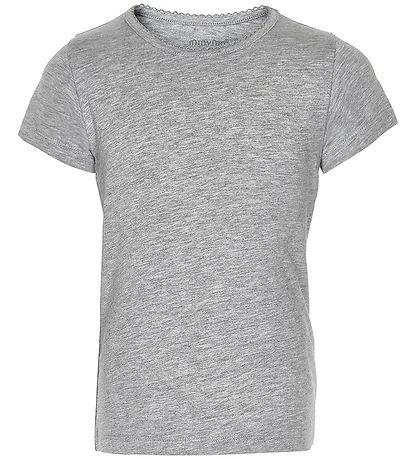 Minymo T-shirt - 2-Pak - Rosa/Grå