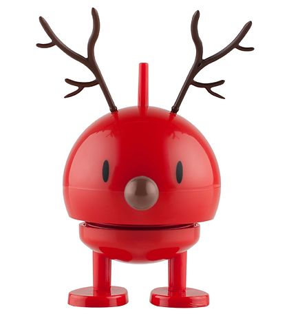 Hoptimist Baby Bumble Rensdyr - Lyn - 10 cm - Rød