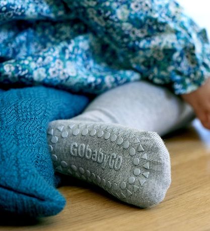 GoBabyGo Kravlestrømpebukser - Uld - Gråmeleret