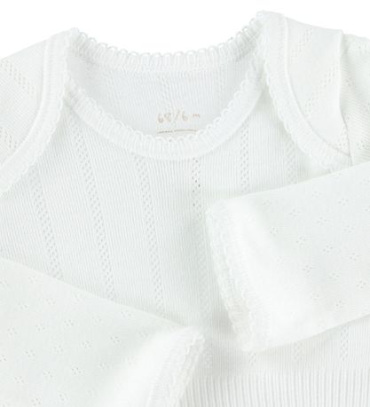 Noa Noa miniature Body - L/Æ - Hvid m. Hulmønster