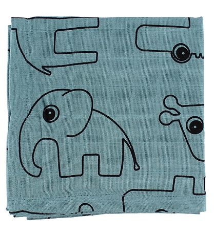 Done by Deer Hydrofiele Doek - 2-pack - 70x70 - Blauw m. Elphee