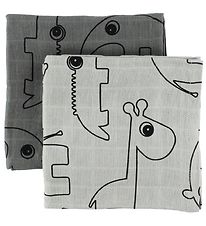 Done By Deer Stofble - 2-pak - 70x70 - Grå m. Elphee