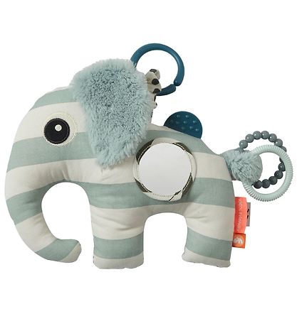 Done By Deer Akitivitetsbamse - Elphee - 23 cm - Mint/Hvid