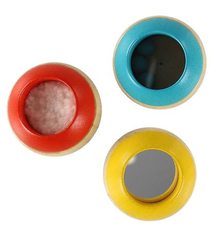 PlanToys Sansekugler - 3 stk - Rød/Gul/Blå