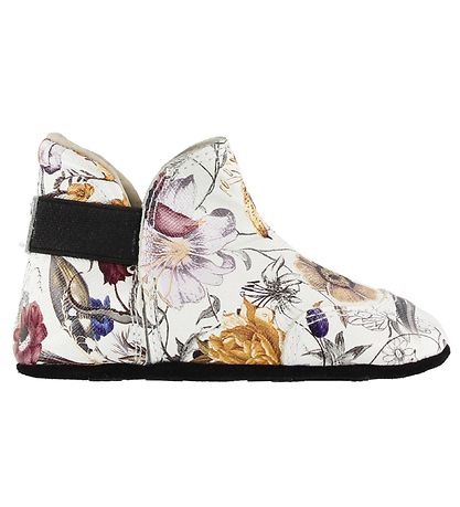 Fuzzies Skindfutter - Sia - Hvid m. Blomster