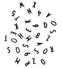 Design Letters Bogstaver - Sort