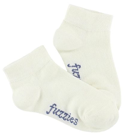 Fuzzies Ankelstrømper - 2-Pak - Hvid