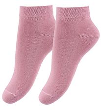 Fuzzies Ankelstrømper - 2-Pak - Rosa