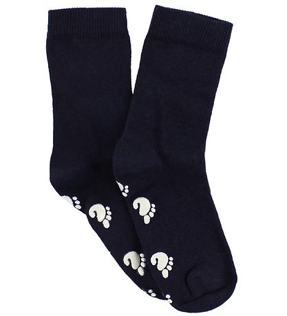 Fuzzies Strømper m. Antiskrid - Navy