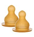 Hevea Flaskesutter - 2-pak - Naturgummi - Medium Flow