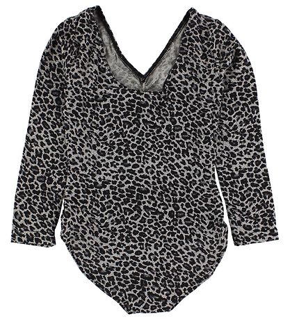 MarMar Gymnastikdragt l/æ - Leo Rika - Grå Leopard