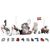 Kids by Friis Fødselsdagstog - 45 cm - Hundeslæde