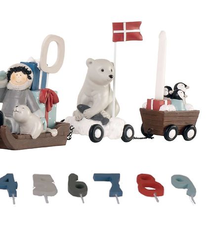 Kids by Friis Fødselsdagstog - 45 cm - Hundeslæde