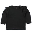 Petit by Sofie Schnoor Bluse - Sort m. Flæser