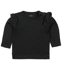 Petit by Sofie Schnoor Bluse - Sort m. Flæser