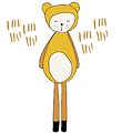 Fabelab Wallstickers - Dreamy Friend Bear - Gul m. Bjørn