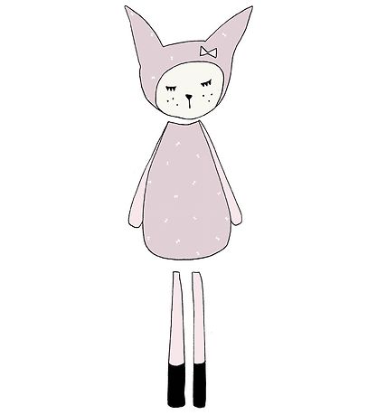 Fabelab Wallstickers - Dreamy Friend Bunny - Lys Lilla m. Kanin