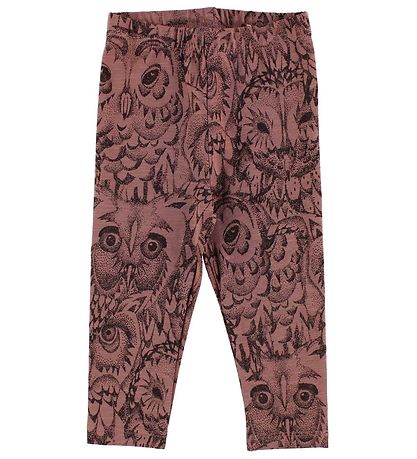 Soft Gallery Leggings - Paula - Burlwood m. Ugler