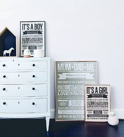 I Love My Type Plakat - A3 - Love Typography - It's A Girl