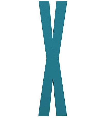 Design Letters Træbogstaver - X - Turkis