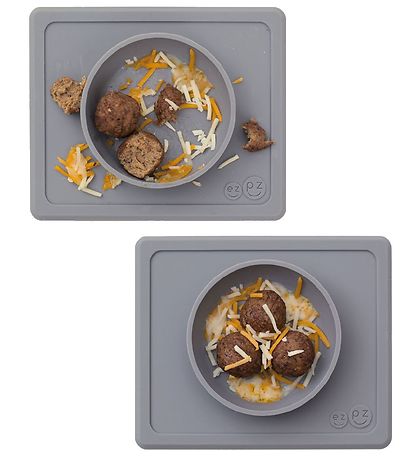 EzPz Happy Mini Bowl - Silikone - Grå