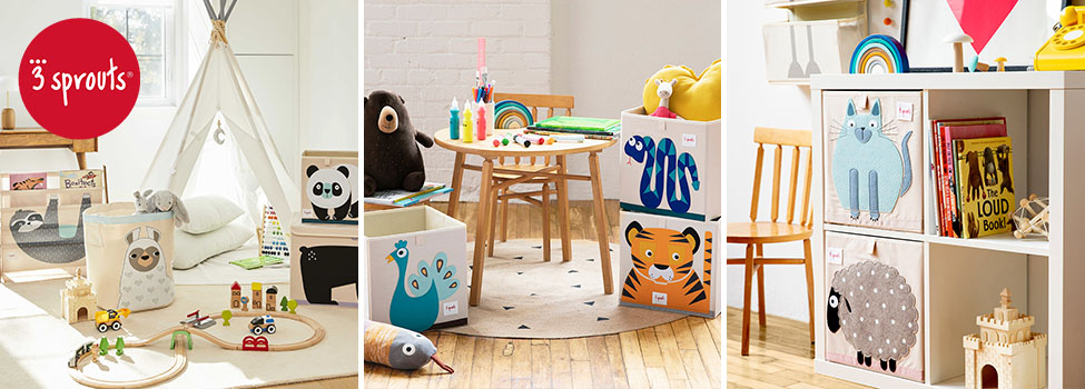 3 Sprouts opbevaringskasser