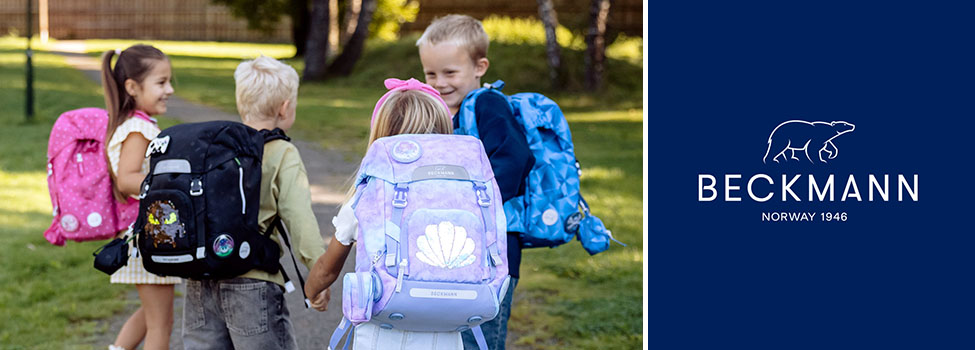 Beckmann skoletakser, madkasser, penalhus m.v.