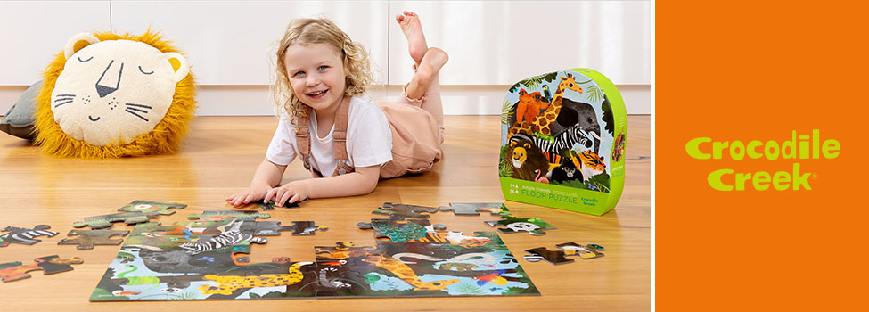 Crocodile Creek puslespil, spil m.m.