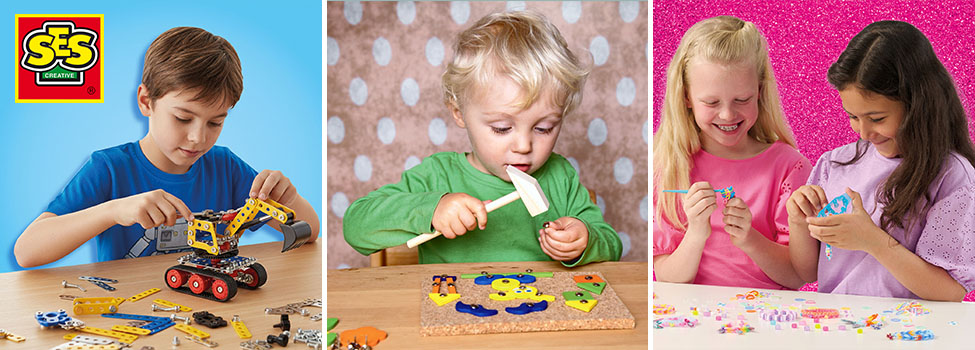 SES Creative - Kreativ leg, modellervoks og fingermaling