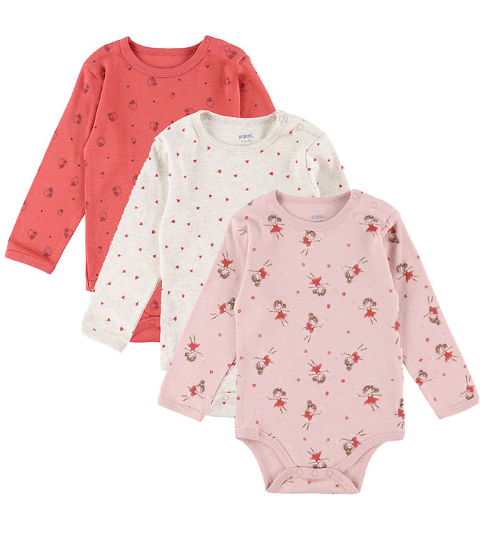 Pippi Body - 1 stk. - Assorteret - L/Æ - Pige