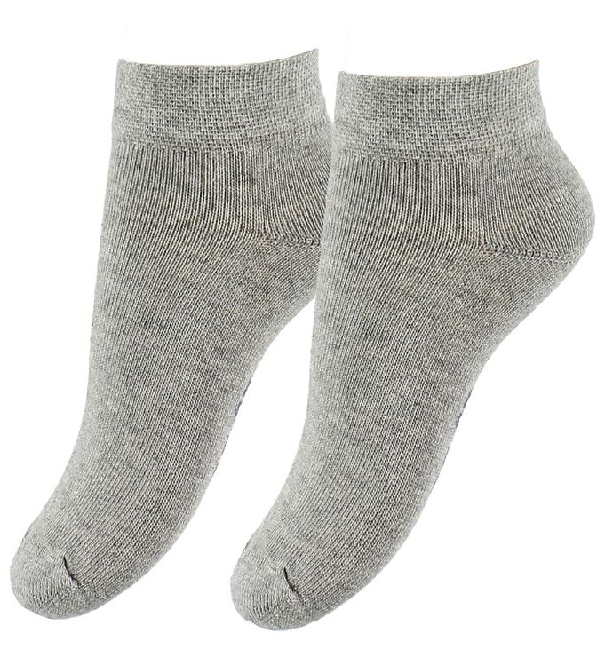 Fuzzies Ankelstrømper 2-Pak - Gråmeleret