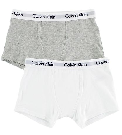 Calvin Klein Boxershorts 2-pak Gråmeleret/Hvid - Main Image