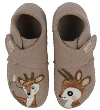 Living Kitzbühel Hjemmesko - Babyklettschuh - Timeless Taupe Living Kitzbühel Hjemmesko - Babyklettschuh - Timeless Taupe
