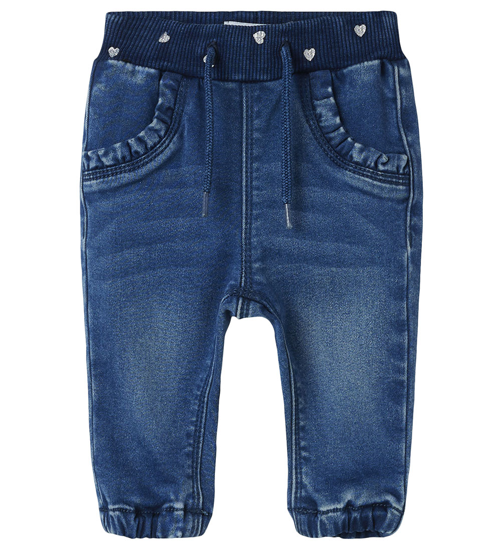 Name It Jeans - Fleece - NbfRose - Medium+ Blue Denim - Name It - 50 - Jeans